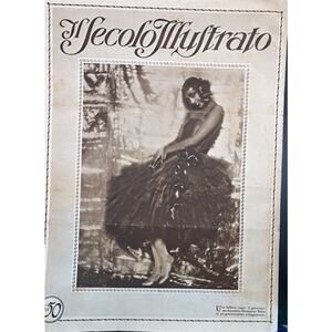 Gorgeous Italian 1927 The Illustrated Josephine Baker Magazine Hollywood France